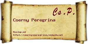 Cserny Peregrina névjegykártya